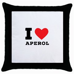 I Love Aperol Throw Pillow Case (black) by ilovewhateva