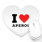 I love aperol Heart Mousepad Front