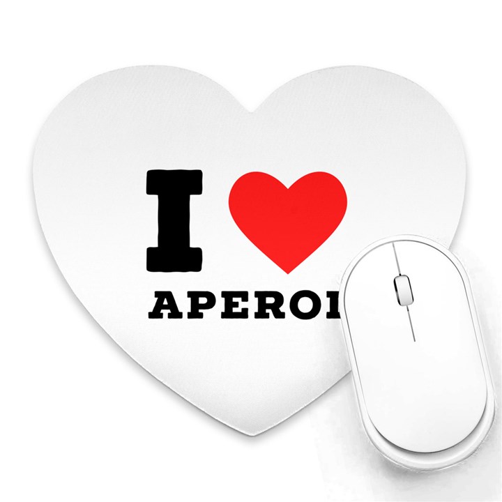 I love aperol Heart Mousepad