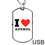 I love aperol Dog Tag USB Flash (One Side) Front