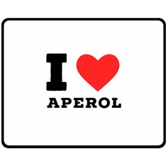 I Love Aperol Two Sides Fleece Blanket (medium) by ilovewhateva