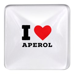 I Love Aperol Square Glass Fridge Magnet (4 Pack) by ilovewhateva