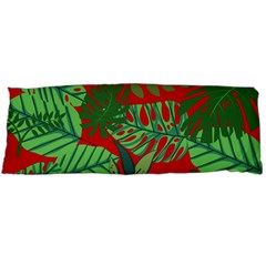 Leaves Leaf Nature Pattern Red Green Body Pillow Case (dakimakura) by Cowasu