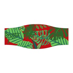 Leaves Leaf Nature Pattern Red Green Stretchable Headband by Cowasu