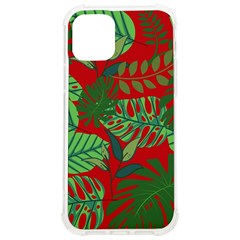 Leaves Leaf Nature Pattern Red Green Iphone 12/12 Pro Tpu Uv Print Case by Cowasu