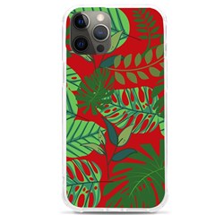 Leaves Leaf Nature Pattern Red Green Iphone 12 Pro Max Tpu Uv Print Case by Cowasu