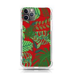 Leaves Leaf Nature Pattern Red Green Iphone 11 Pro 5 8 Inch Tpu Uv Print Case by Cowasu