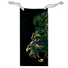 Angry Male Lion Jewelry Bag