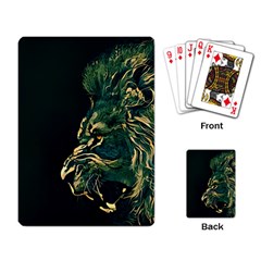 Angry Male Lion Playing Cards Single Design (rectangle) by Cowasu