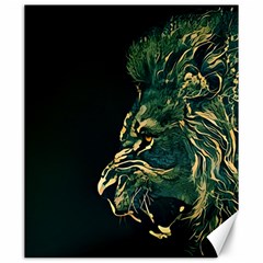 Angry Male Lion Canvas 20  X 24  by Cowasu