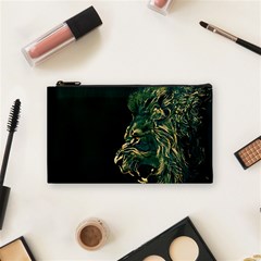 Angry Male Lion Cosmetic Bag (small)