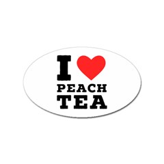 I Love Peach Tea Sticker Oval (100 Pack) by ilovewhateva