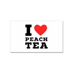 I love peach tea Sticker Rectangular (100 pack) Front