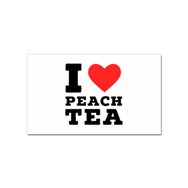 I love peach tea Sticker Rectangular (100 pack)