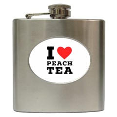 I Love Peach Tea Hip Flask (6 Oz) by ilovewhateva