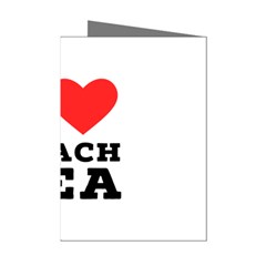 I Love Peach Tea Mini Greeting Cards (pkg Of 8)