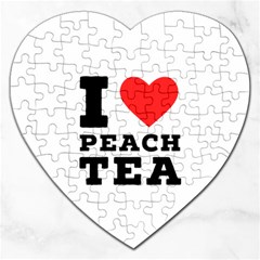 I Love Peach Tea Jigsaw Puzzle (heart) by ilovewhateva