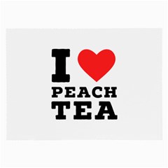 I Love Peach Tea Large Glasses Cloth by ilovewhateva