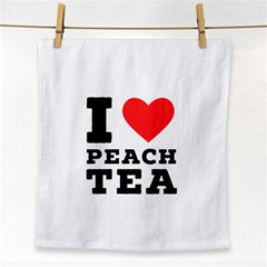 I Love Peach Tea Face Towel by ilovewhateva