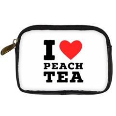 I Love Peach Tea Digital Camera Leather Case by ilovewhateva