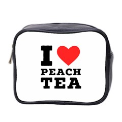 I Love Peach Tea Mini Toiletries Bag (two Sides) by ilovewhateva