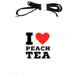 I Love Peach Tea Shoulder Sling Bag by ilovewhateva