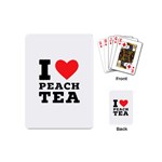 I love peach tea Playing Cards Single Design (Mini) Back