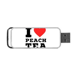 I Love Peach Tea Portable Usb Flash (two Sides) by ilovewhateva