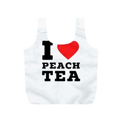 I Love Peach Tea Full Print Recycle Bag (s) by ilovewhateva