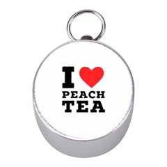 I Love Peach Tea Mini Silver Compasses by ilovewhateva