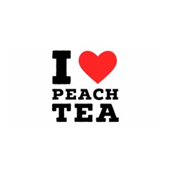 I Love Peach Tea Satin Wrap 35  X 70  by ilovewhateva