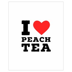 I Love Peach Tea Drawstring Bag (small) by ilovewhateva