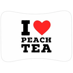 I Love Peach Tea Velour Seat Head Rest Cushion by ilovewhateva