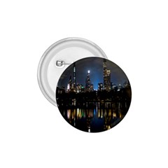 New York Night Central Park Skyscrapers Skyline 1 75  Buttons by Cowasu