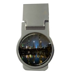 New York Night Central Park Skyscrapers Skyline Money Clips (round)  by Cowasu