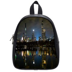 New York Night Central Park Skyscrapers Skyline School Bag (small) by Cowasu