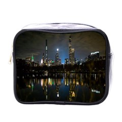 New York Night Central Park Skyscrapers Skyline Mini Toiletries Bag (one Side) by Cowasu