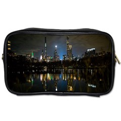 New York Night Central Park Skyscrapers Skyline Toiletries Bag (two Sides) by Cowasu