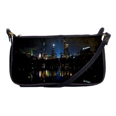 New York Night Central Park Skyscrapers Skyline Shoulder Clutch Bag by Cowasu