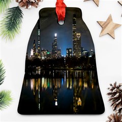 New York Night Central Park Skyscrapers Skyline Ornament (bell) by Cowasu