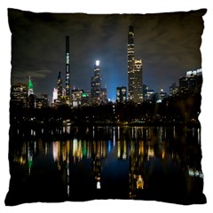 New York Night Central Park Skyscrapers Skyline Standard Premium Plush Fleece Cushion Case (one Side) by Cowasu