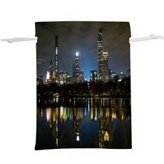 New York Night Central Park Skyscrapers Skyline Lightweight Drawstring Pouch (xl) by Cowasu