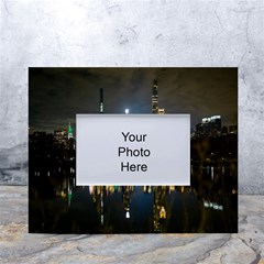 New York Night Central Park Skyscrapers Skyline White Tabletop Photo Frame 4 x6  by Cowasu