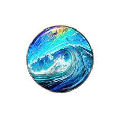 Tsunami Waves Ocean Sea Nautical Nature Water Painting Hat Clip Ball Marker (4 Pack) by Cowasu