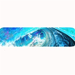 Tsunami Waves Ocean Sea Nautical Nature Water Painting Large Bar Mat by Cowasu