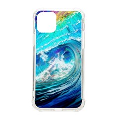 Tsunami Waves Ocean Sea Nautical Nature Water Painting Iphone 11 Pro 5 8 Inch Tpu Uv Print Case by Cowasu