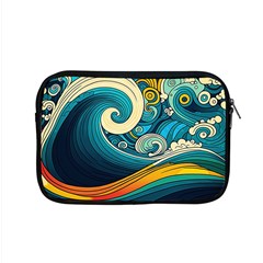 Waves Wave Ocean Sea Abstract Whimsical Abstract Art Apple Macbook Pro 15  Zipper Case by Cowasu