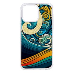 Waves Wave Ocean Sea Abstract Whimsical Abstract Art Iphone 14 Pro Max Tpu Uv Print Case by Cowasu