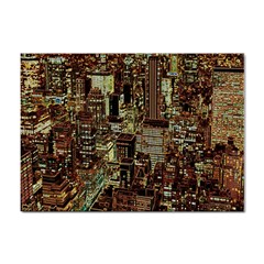 New York City Nyc Skyscrapers Sticker A4 (100 Pack) by Cowasu