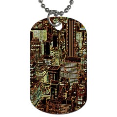 New York City Nyc Skyscrapers Dog Tag (two Sides)